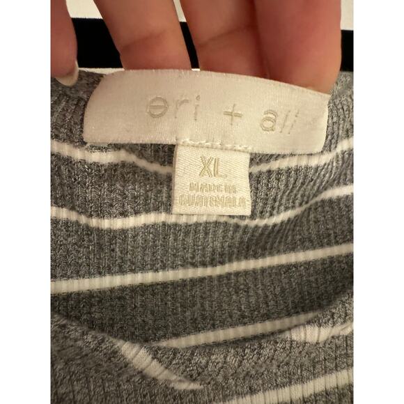 Anthropologie Eri + Ali Sleeveless Ribbed Knit Striped Tank - Size XL - Picture 4 of 5